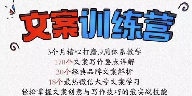 龙小天《文案训练营》全面系统解决文案写作难题！-天天资源网