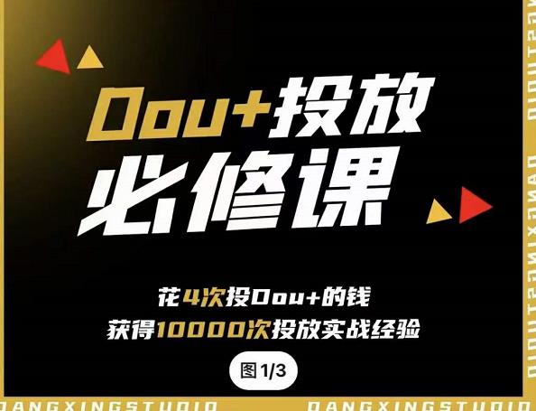 代同学DOU 投放训练营，用付费流量撬动大额自然流量，过得超额变现转化-天天资源网