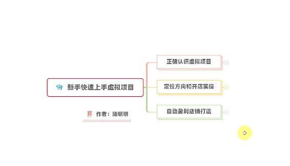 新手如何操作虚拟项目？从0打造月入上万店铺技术【视频课程】-天天资源网