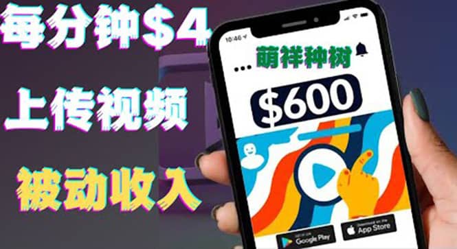 只需要上传视频然后每分钟赚4美元项目：详细操作步骤，新手也可操作-天天资源网