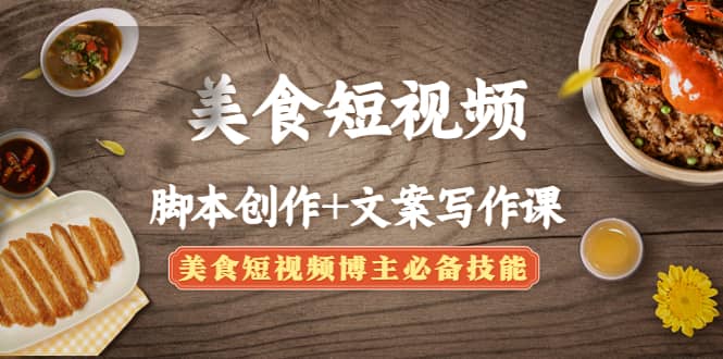 美食短视频创作 文案写作课：美食短视频博主必备技能-天天资源网