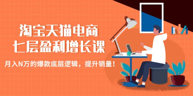 淘宝天猫电商七层盈利增长课：月入N万的爆款底层逻辑，提升销量-天天资源网