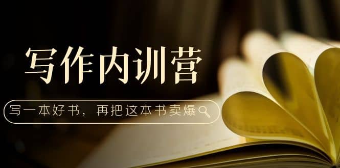 写作内训营：百万级大佬教你如何写一本好书，再把这本书卖爆-天天资源网