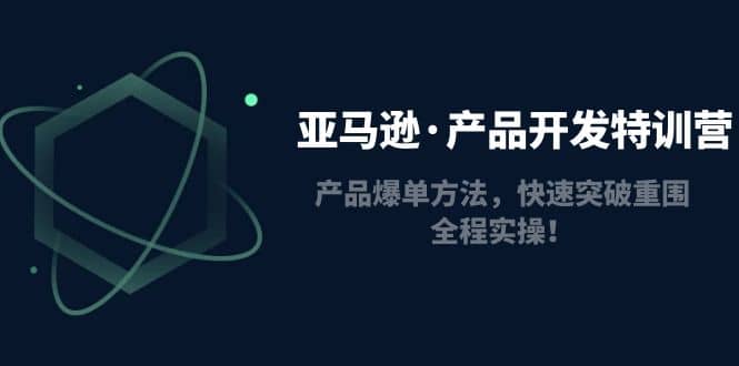 亚马逊·产品开发特训营：产品爆单方法，快速突破重围，全程实操-天天资源网