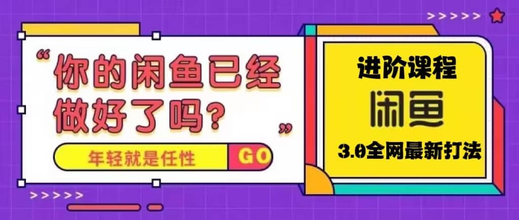 火爆全网的咸鱼玩法进阶课程，咸鱼进阶课程-天天资源网