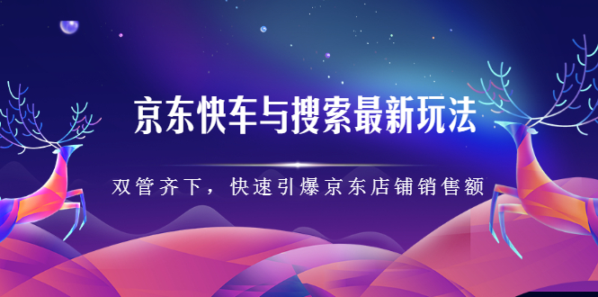 京东快车与搜索最新玩法，四个维度抢占红利，引爆京东平台-天天资源网