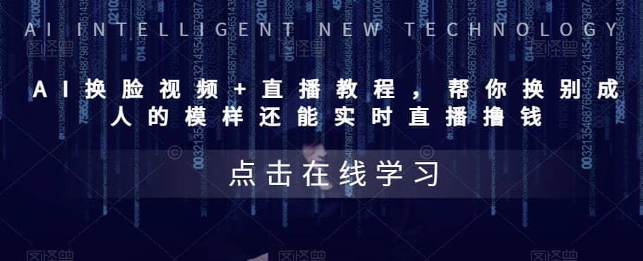 AI换脸视频 直播教程 帮你换成别人的模样还能实时直播撸钱 (教程 配套资料)-天天资源网