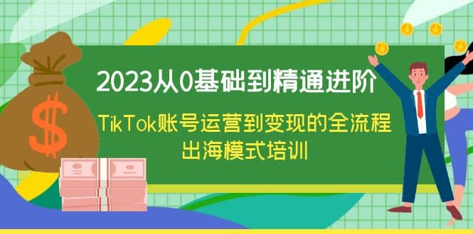 2023从0基础到精通进阶，TikTok账号运营到变现的全流程出海模式培训-天天资源网