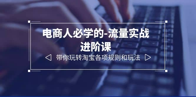电商人必学的-流量实战进阶课：带你玩转淘宝各项规则和玩法（12节课）-天天资源网