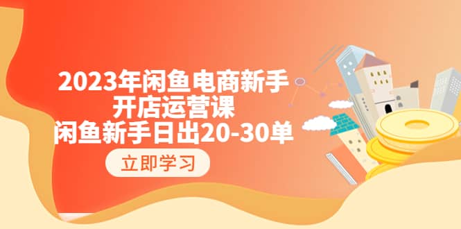 2023年闲鱼电商新手开店运营课：闲鱼新手日出20-30单（18节-实战干货）-天天资源网