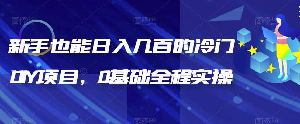 新手也能日入几百的冷门DIY项目，0基础全程实操【揭秘】-天天资源网