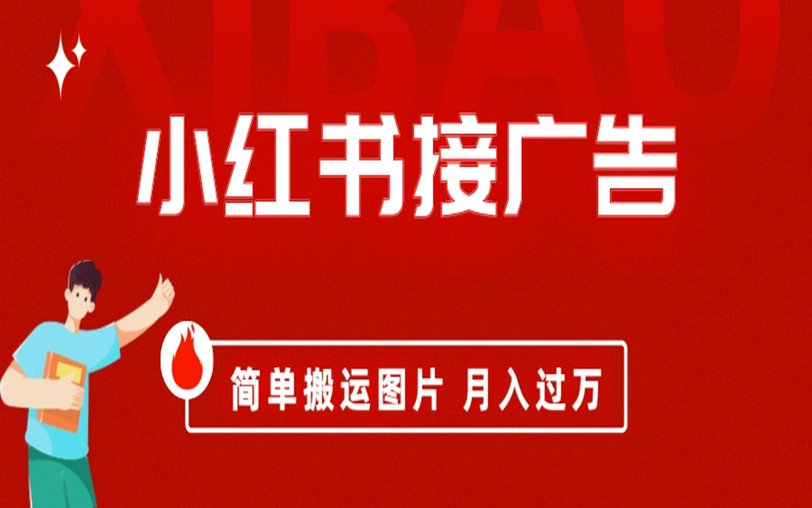 小红书接广告月入过万，简单搬运图片，新手小白快速上手-天天资源网