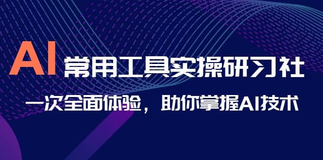 AI-常用工具实操研习社，一次全面体验，助你掌握AI技术-天天资源网