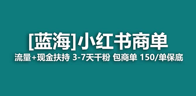 2023蓝海项目【小红书商单】流量 现金扶持，快速千粉，长期稳定，最强蓝海-天天资源网