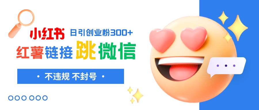 小红薯跳转微信链接制作和引流思路，不违规不封号！-天天资源网