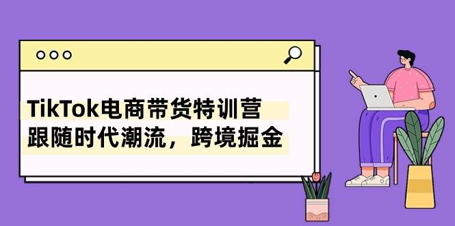 TikTok电商带货特训营，跟随时代潮流，跨境掘金（8节课）-天天资源网