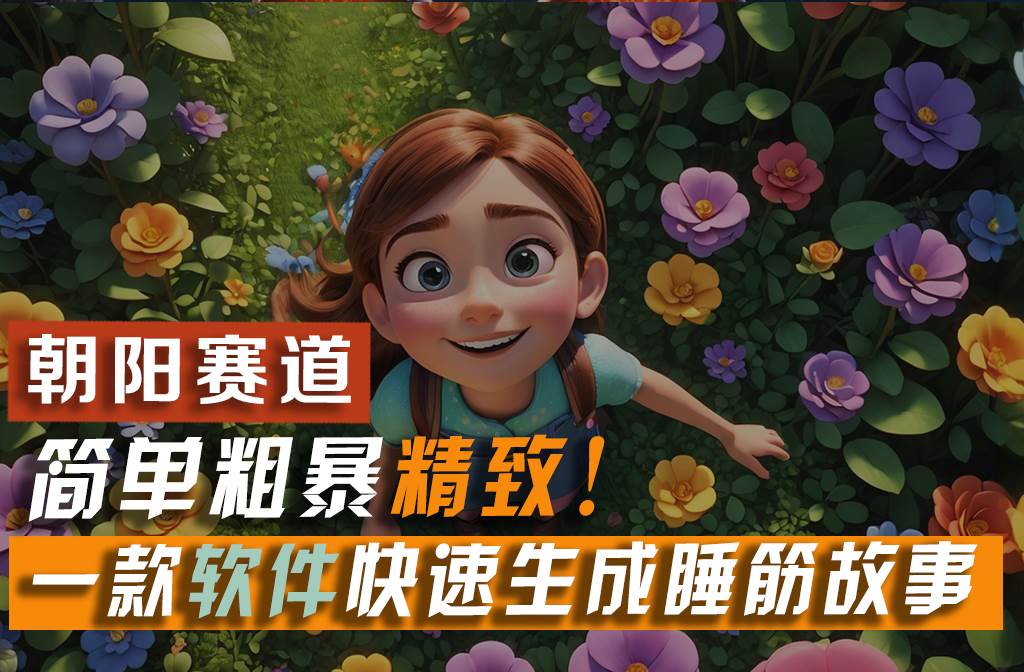 利用一款软件5分钟一条爆款睡前故事，简单粗暴精致！小白月入2w+-天天资源网