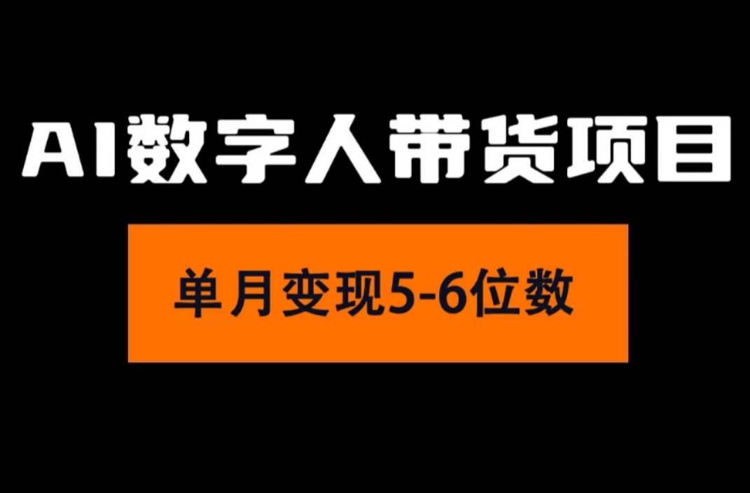 2024年Ai数字人带货，小白就可以轻松上手，真正实现月入过万的项目-天天资源网