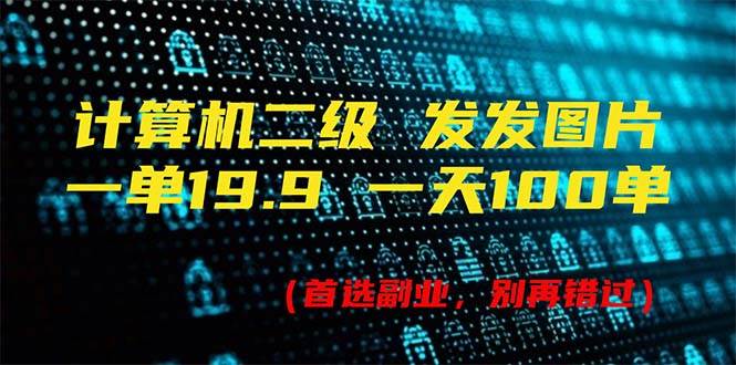 计算机二级，一单19.9 一天能出100单，每天只需发发图片（附518G资料）-天天资源网