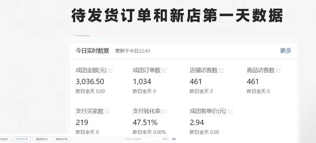 最新拼多多项目日入4000+两天销量过百单，无学费、老运营代操作、小白福利-天天资源网