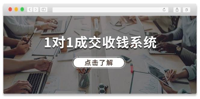 1对1成交 收钱系统，十年专注于引流和成交，全网130万+粉丝-天天资源网