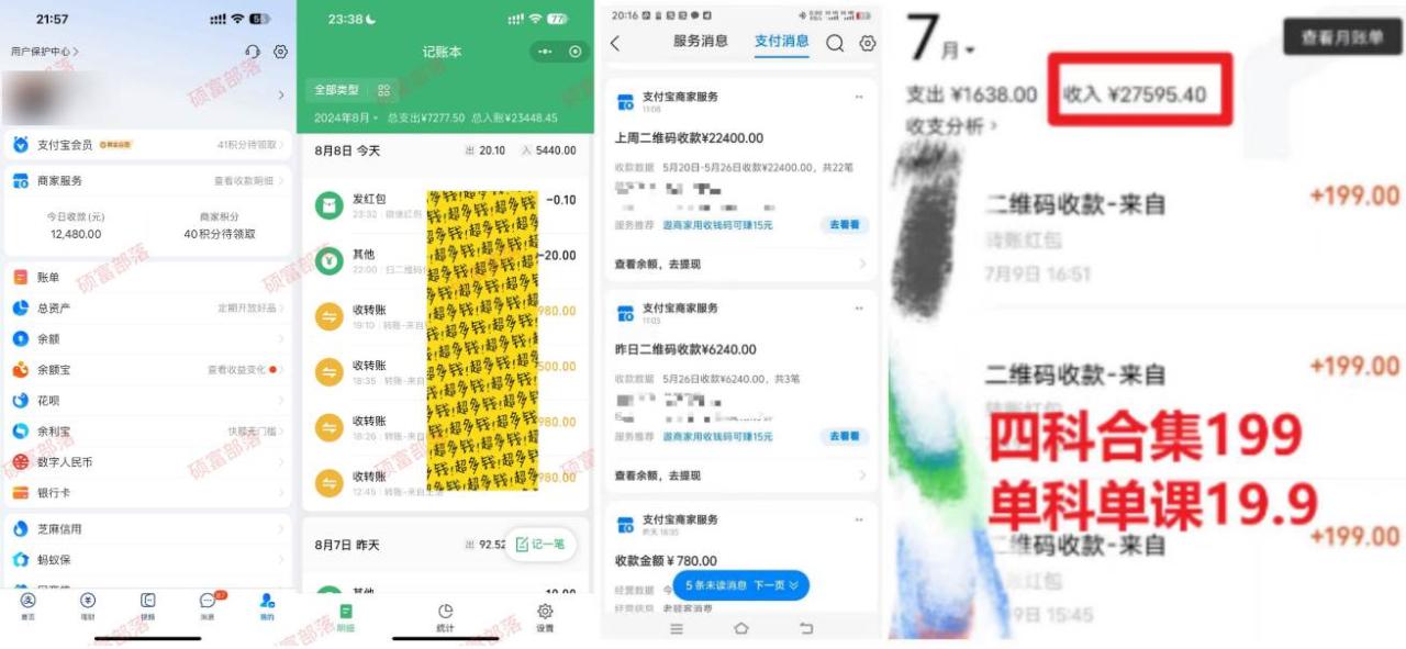 学生卖考研合集，一天收5000-天天资源网