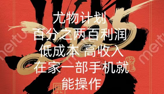 尤物计划-200％暴利 低成本 高收入 一部手机即可操作-天天资源网