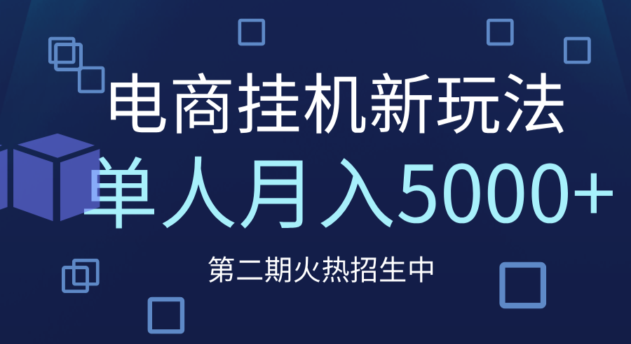 电商平台挂机新玩法，单人月入5000+攻略-天天资源网