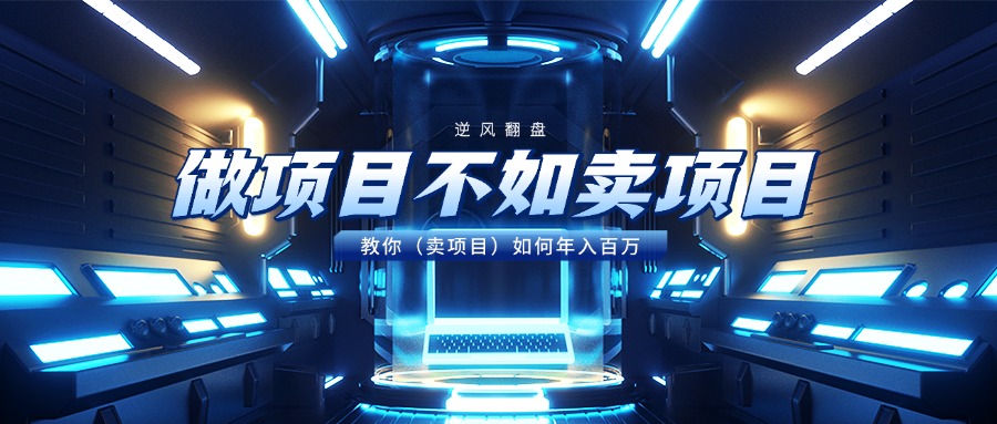 做项目不如卖项目，教你（卖项目）如何年入百万-天天资源网
