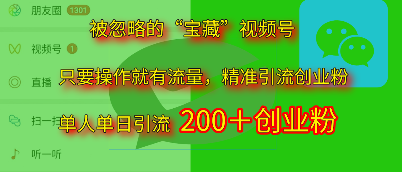2025.5月最新被忽略的“宝藏”视频号，精准日引流200+-天天资源网